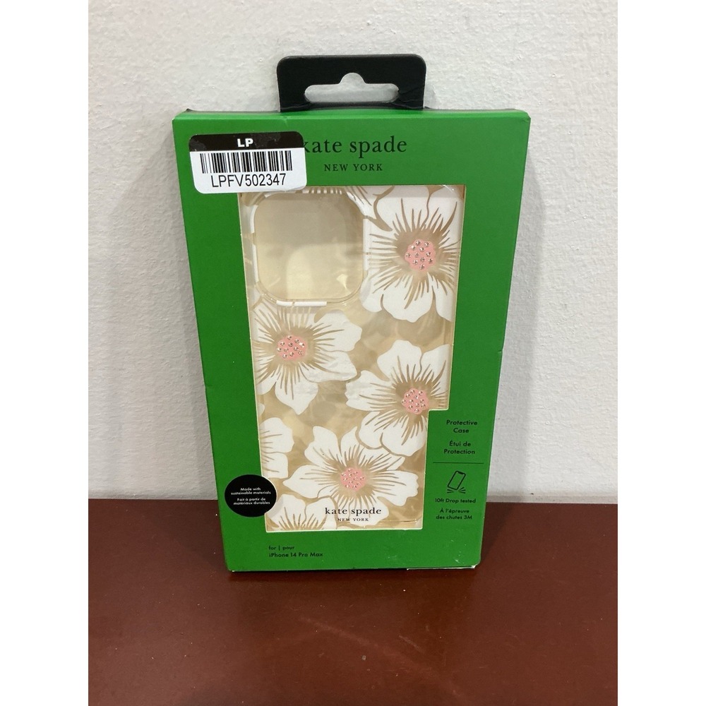 Kate Spade New York Apple iPhone 14 Pro Max Protective Case Floral Rhinestones